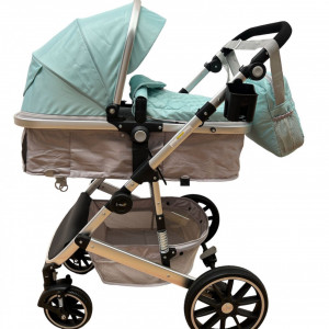 carucior 2 in 1 bebe, verde deschis