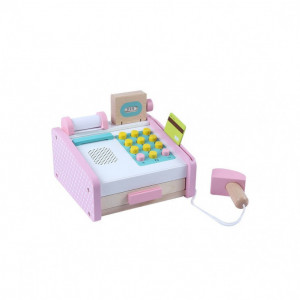 Casa de marcat din lemn Pink cu accesorii - Img 2