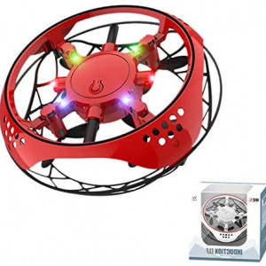 Drona copii,control prin gesturi, control manual, rotație 360°, lumină LED - Img 1