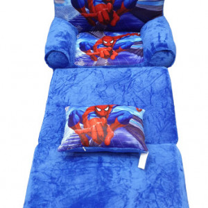 Fotoliu de plus, extensibil cu 3 placi, Spiderman, cadou pernuta
