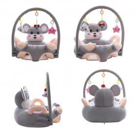 Fotoliu plus animalute cu arcada si accesorii,soricel gri - Img 2
