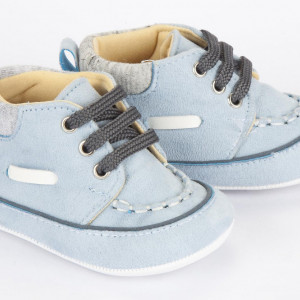Pantofi bebelusi, putin inalti, eleganti, gri deschis