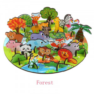 Puzzle 3D Animale Kabi Plug in Puzzle Forest