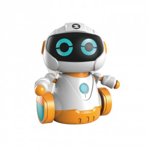 Robot inteligent cu roti si telecomanda tip ceas,alb - Img 3