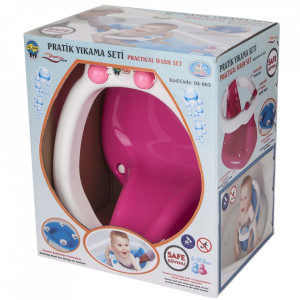Scaun de baie Pilsan Practical Bath Set pink - Img 2