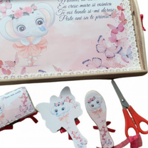 Set de 5 piese tavita turta, elefantul CICI