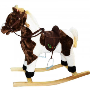 Calut Balansoar, Lemn + Plus, Maro+Alb/Espresso+Alb, 71 Cm
