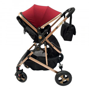 carucior 2 in 1 rosu hugbebe