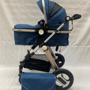 Carucior 2 in 1, cu suspensii, reversibil, cu geanta, T1,bleumarin - Img 2