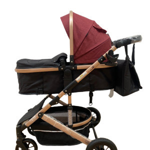 CARUCIOR 2 IN 1, LANDOU REVERSIBIL, HUGBEBE T7,ROSU - Img 4