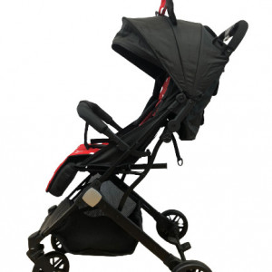 Carucior sport, pliere troller, compatibil pentru avion, pozitie de somn, 6 luni-3 ani, Negru/Rosu - Img 2