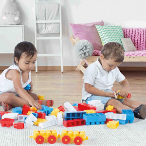 Cuburi de construit din plastic - 50 piese - Img 3