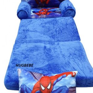 Fotoliu de plus, extensibil cu 3 placi, Spiderman, cadou pernuta