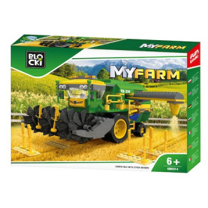 Joc Blocki My Farm Construction, Combină de recoltat, 371 de piese