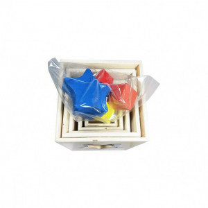 Joc Montessori Educativ Turnul 5 Din Lemn - Img 4