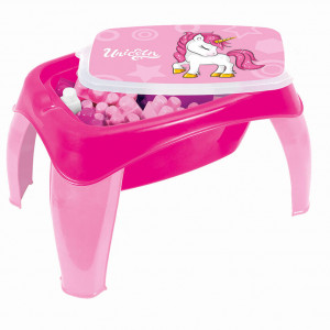 Masuta de activitati cu 30 cuburi de construit - Unicorn - Img 2