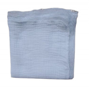 Muselina, panza de mir, cu danteluta pe margine, 75* 75 cm