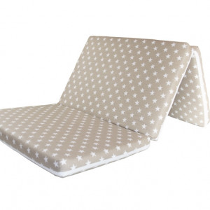 Pachet patut pliant Moni Sleepy New Bej si saltea pliabila MyKids - Img 3