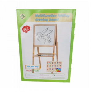 Tabla magnetica, 2 in 1, cu 2 fete, reglabila, 60-112 cm - Img 2