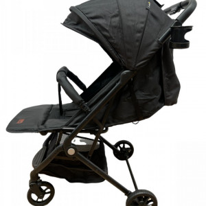 Carucior sport, C6 pliere troller, compatibil pentru avion, pozitie de somn, 6 luni-3 ani, Negru - Img 3