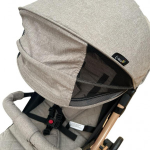 Carucior sport, pliere tip troller, C9, 6-36 luni, culoare crem