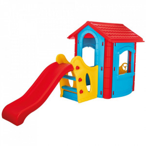 Casuta cu tobogan pentru copii Pilsan Happy House blue - Img 2
