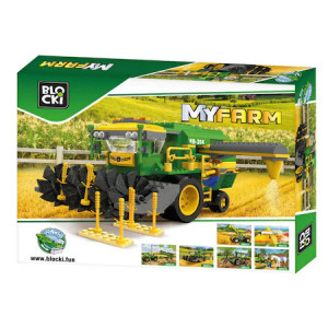 Joc Blocki My Farm Construction, Combină de recoltat, 371 de piese - Img 2