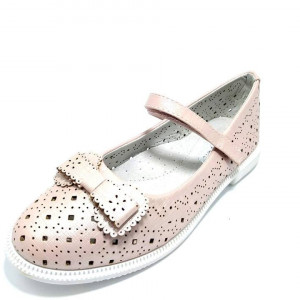Pantofi fete, cu interior piele, nude, 31-35 - Img 3