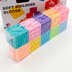 Set 10 Cuburi Siliconate Moi, pentru dentitie sau baita - Img 2