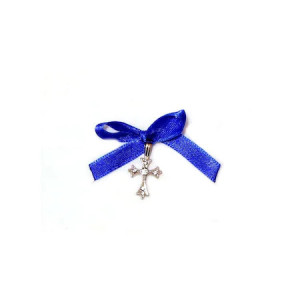 Set cruciulite de botez,20 buc. fundita bleumarin
