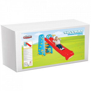 Tobogan Pilsan Wavy Slide cu cos baschet - Img 3