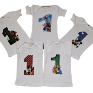 Tricou bebe imprimat, potrivit pentru taierea motului, 12,18,24 luni - Img 1