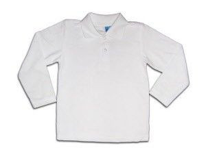 Tricou polo de scoala, cu guler, unisex