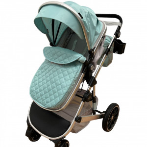 carucior 2 in 1 bebe, verde deschis