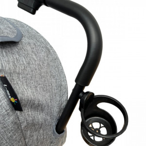 Carucior sport, C6 pliere troller, compatibil pentru avion, pozitie de somn, 6 luni-3 ani, Negru - Img 4