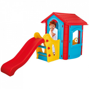 Casuta cu tobogan pentru copii Pilsan Happy House blue - Img 3