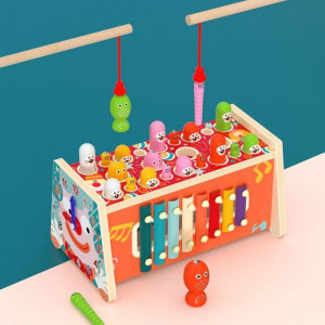 Centru activitati din lemn,6in1-Clown - Img 2