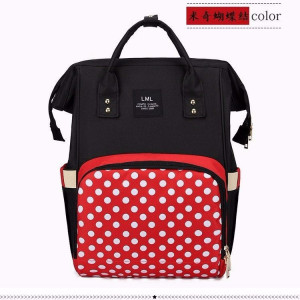 Geanta Rucsac Mamici Multifunctionala ROSU/NEGRU/BULINE