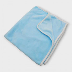 Patura cocolino, pentru bebe, dimensiune 75*75 cm , potrivita si pentru brodat, bleu