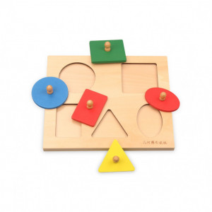 puzzle lemn forme geometrice