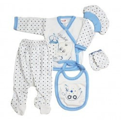 Set 5 piese bebelusi, bumbac diverse culori