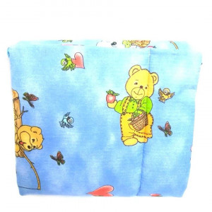 Set aparatori laterale pat bebe, albastre