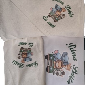 Set prima baita, Jungla, bleu, 3 piese, en gros
