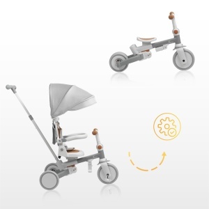 Tricicleta evolutiva Faro, 3 in 1, cu scaun si roti rotative, 18 luni-6  ani