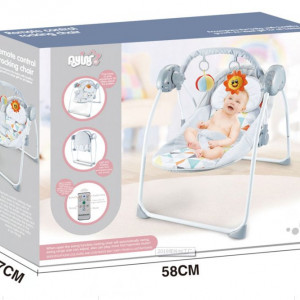balansoar electric bebe cu telecomanda hugbebe