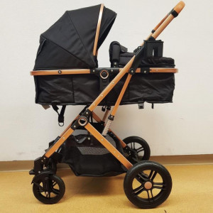 CARUCIOR 2 IN 1, LANDOU REVERSIBIL, HUGBEBE A30,NEGRU - Img 2