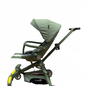 Carucior bebe sport, C2, scaun reversibil,cu pozitie de somn, cu lumini si muzica, verde - Img 7
