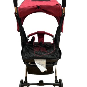 Carucior sport, pliere tip troller, 661, cadru cu suspensie si pozitie de somn, rosu