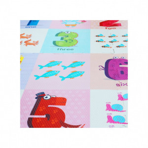 Covor puzzle EVA piese mari - Cifre si animale - Img 3