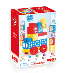 Cuburi de construit din plastic - 25 piese - Img 1